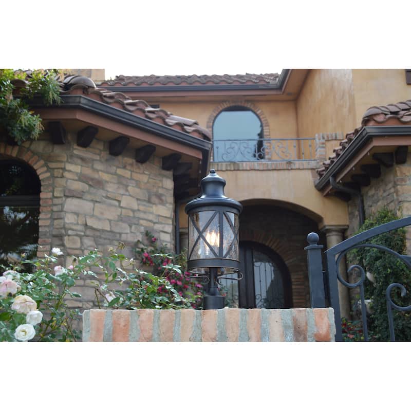 Taysom 3 Light Post Light in Oil Rubbed Bronze - Bronze