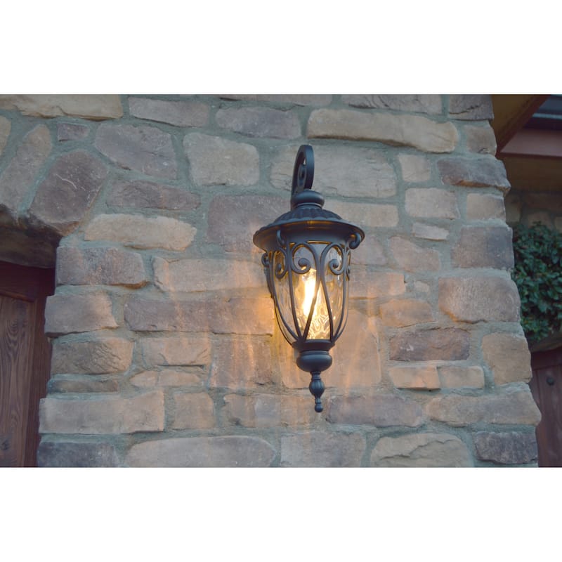 Hailee 1 Light Exterior Lighting in Matte Black Finish