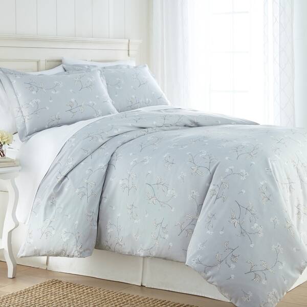 Myosotis Luxury Cotton 3-piece Duvet Cover Set