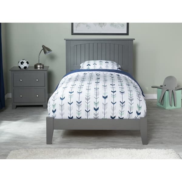 Nantucket Twin Traditional Bed In Atlantic Grey Free Nantucket Twin Traditional Bed In