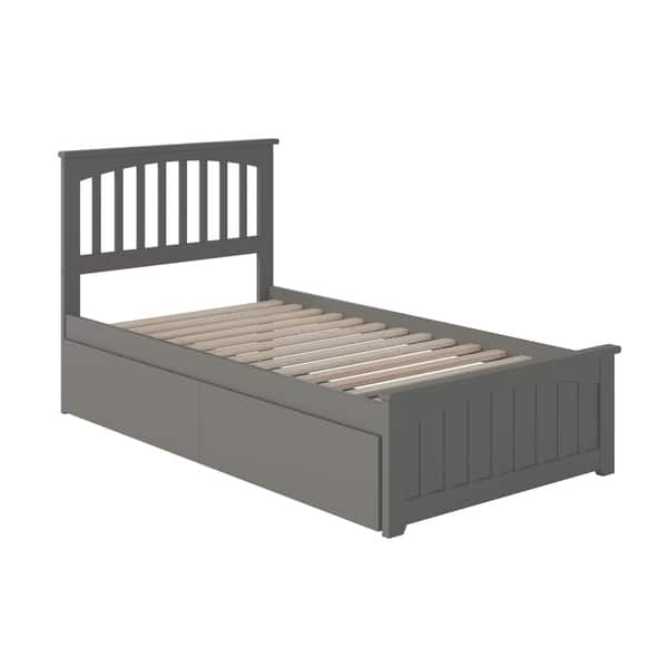 Shop Mission Twin Platform Bed With Matching Foot Board With 2
