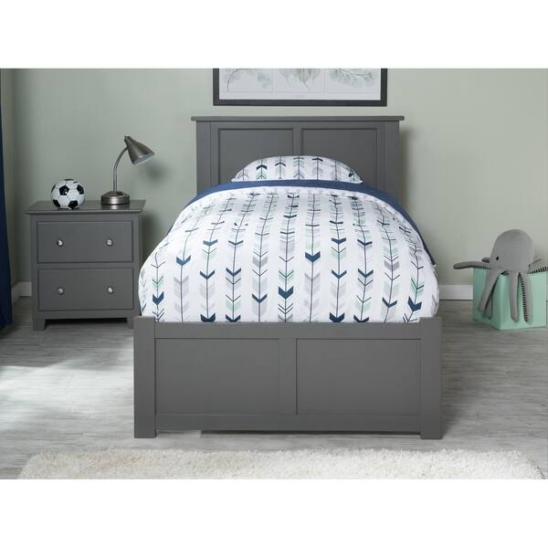 Shop Madison Twin Platform Bed With Flat Panel Foot Board And 2