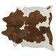 preview thumbnail 1 of 9, Pergamino Brown And White Cowhide Rug