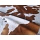 preview thumbnail 6 of 9, Pergamino Brown And White Cowhide Rug
