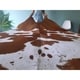 preview thumbnail 3 of 9, Pergamino Brown And White Cowhide Rug