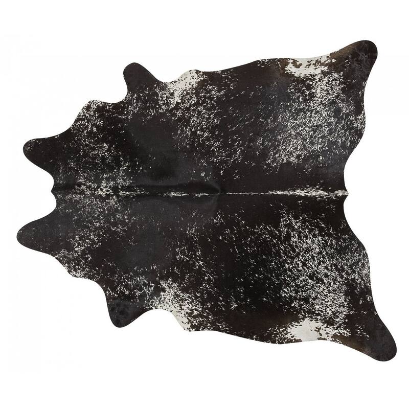 Pergamino Black Speckles Cowhide Rug
