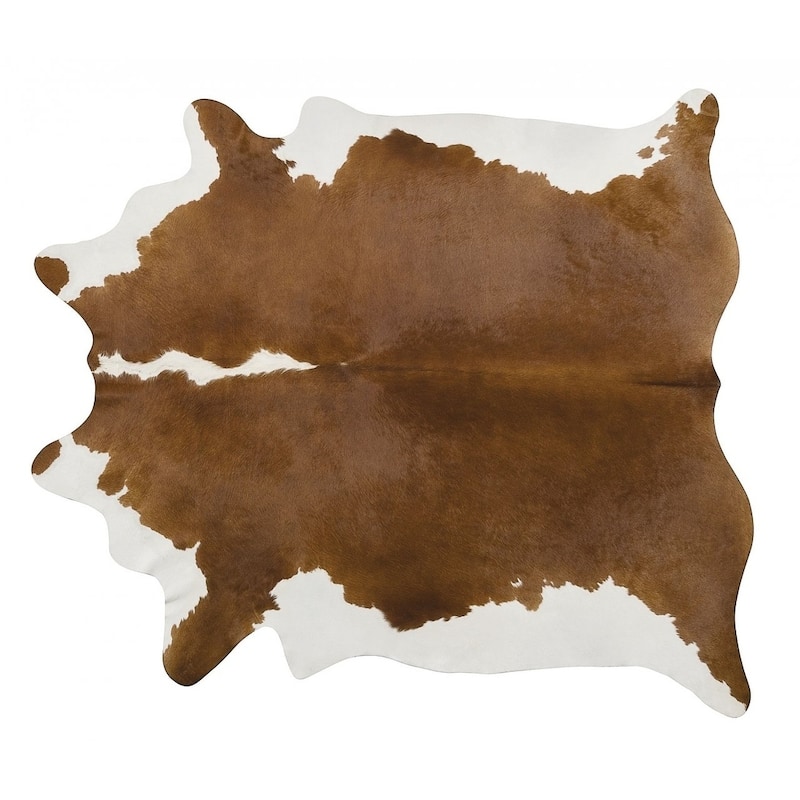 Pergamino Hereford Cowhide Rug