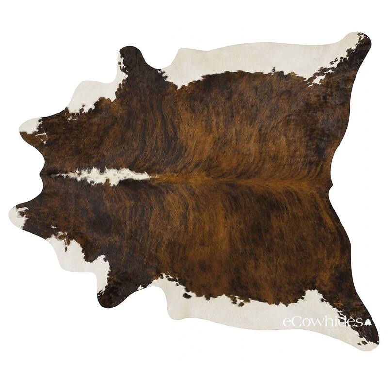 Pergamino Brindle Backbone Cowhide Rug