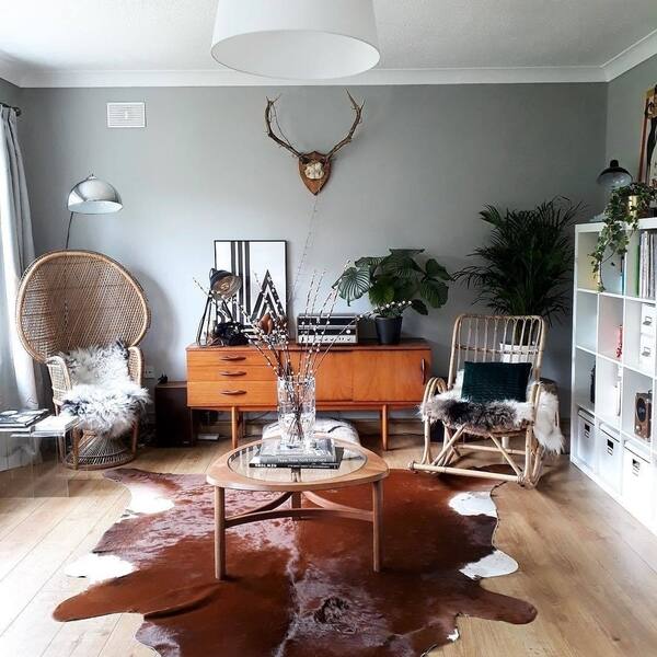 Shop Pergamino Brown Cowhide Rug Large N A Free Shipping Today