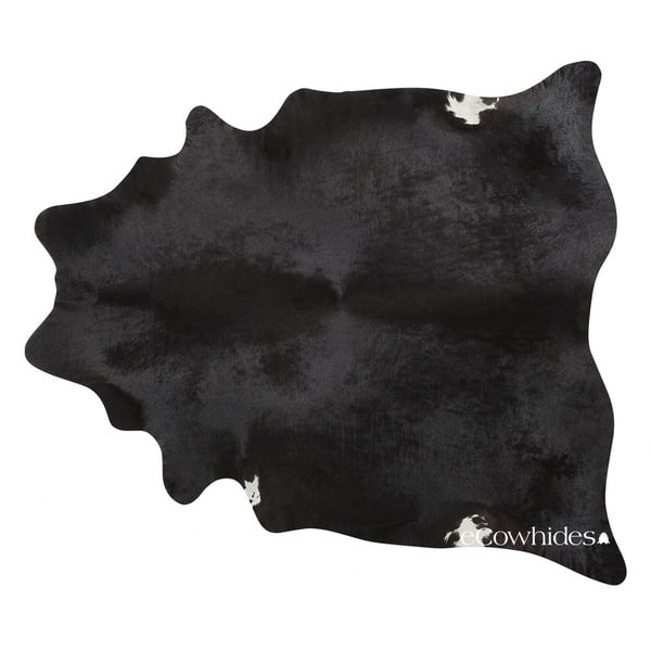 Pergamino Black and White Cowhide Rug - On Sale - Bed Bath