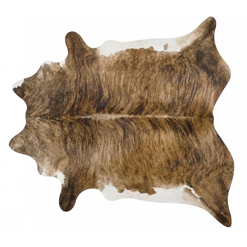 Pergamino Brindle White Belly Cowhide Rug