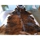 preview thumbnail 11 of 17, Pergamino Brindle White Belly Cowhide Rug