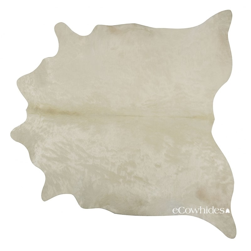 Pergamino White Cowhide Rug Large