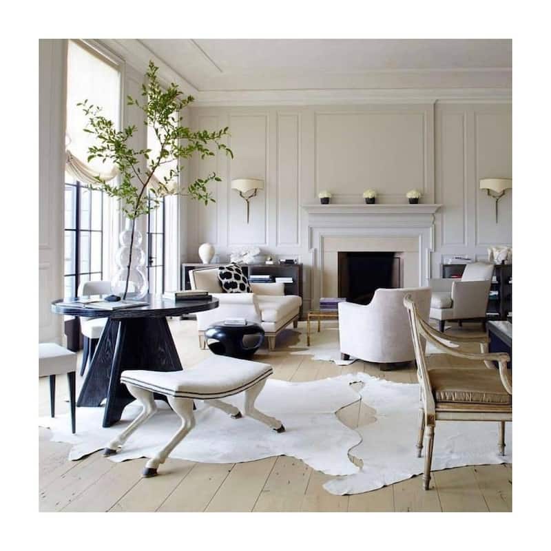 Pergamino White Cowhide Rug XXL