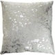 Pergamino Silver Metallic Cowhide Pillows Case