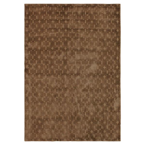 Loom Arya Celyn Brown/Lt. Brown Silk Rug (6'0 x 9'1) - 6' x 9'