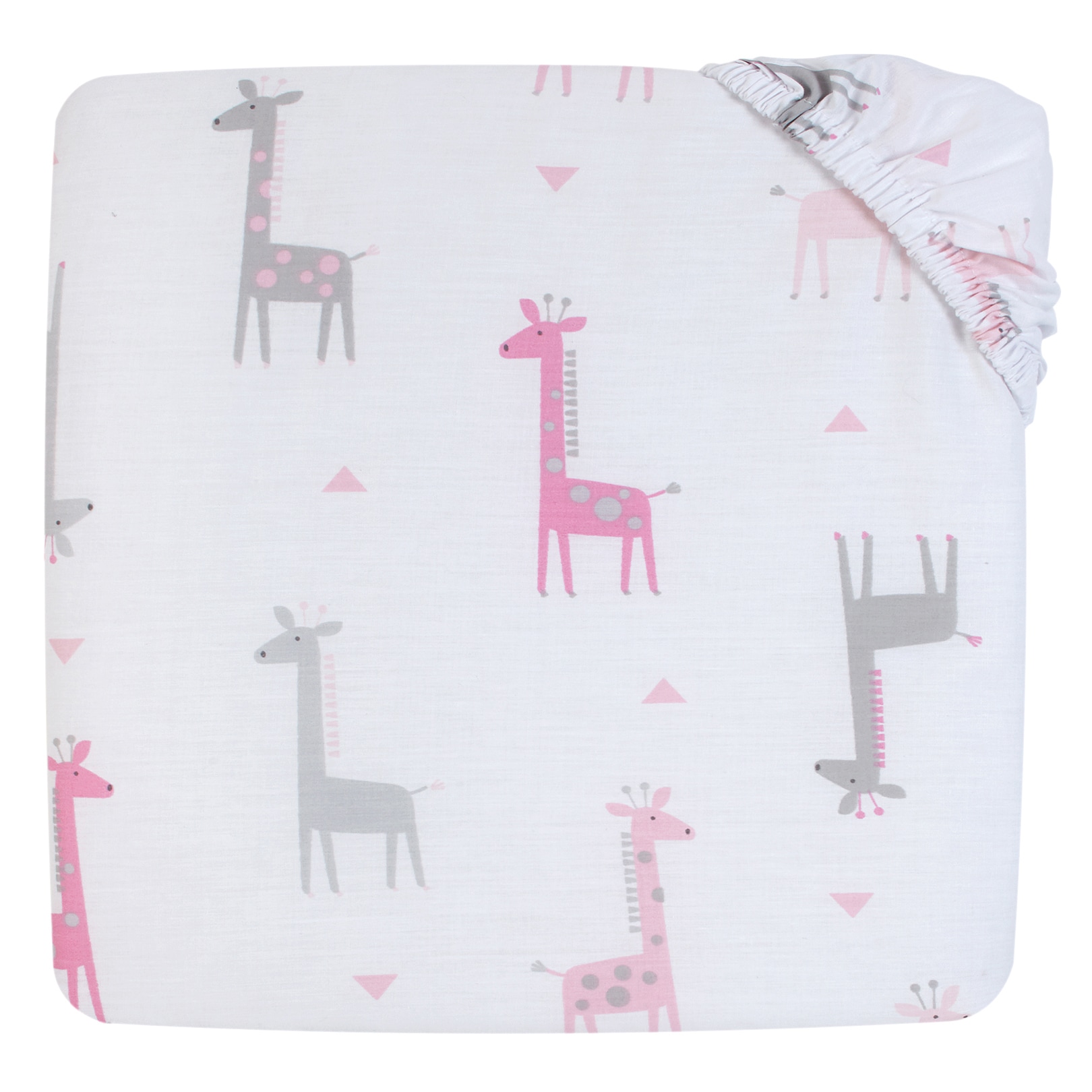 giraffe print crib sheet