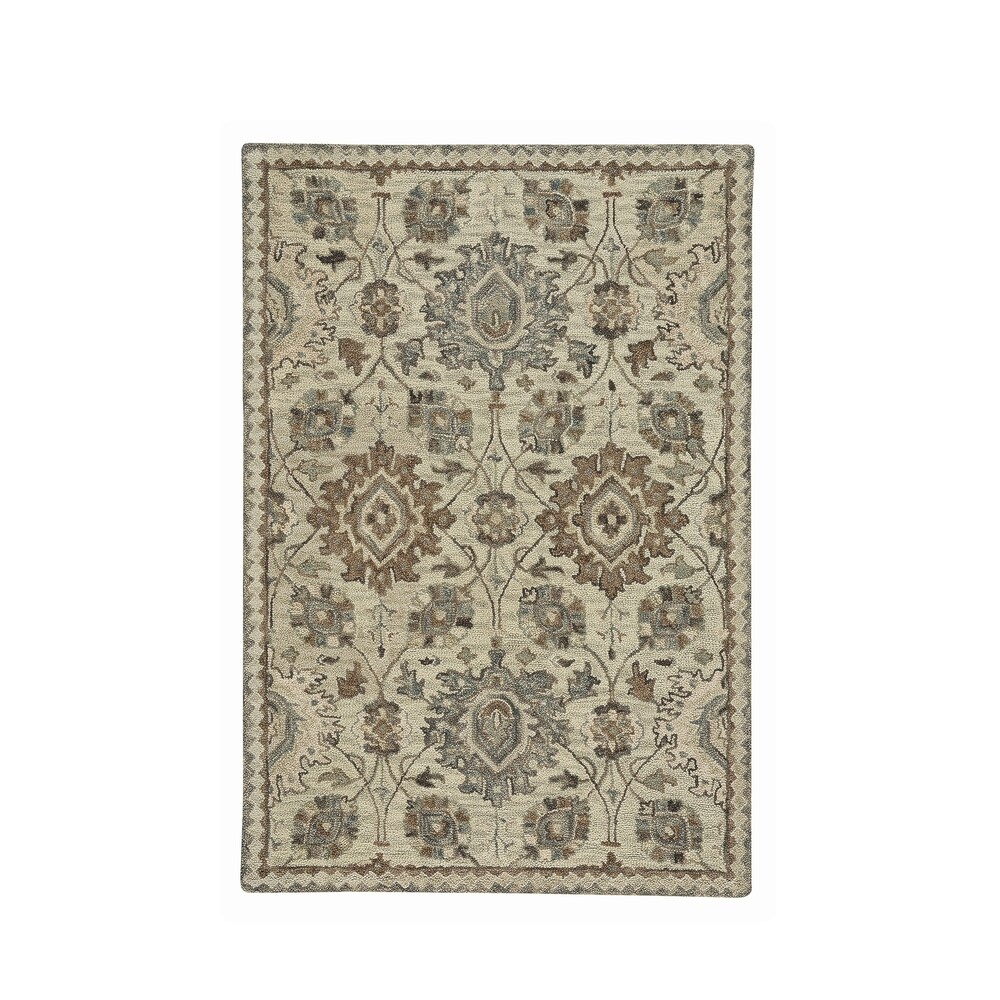 Plymouth 5 x 8 Braided Rug in Blue Mist