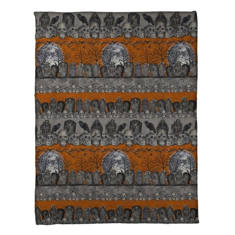 Laural Home Something Wicked Fleece Throw