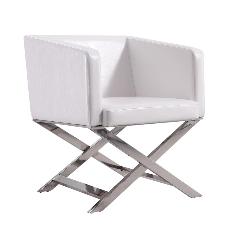 Hollywood Lounge Accent Chair - White