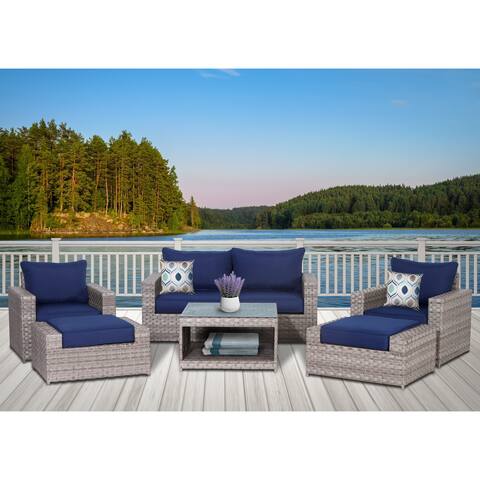 Kensington 7 Piece Olefin Conversation Set