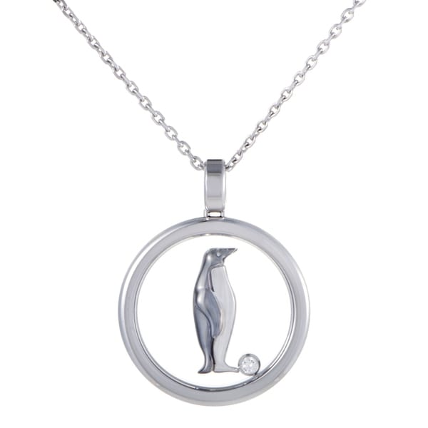 18K GOLD PLATED PENGUIN PENDANT NECKLACE GIFT BAG INCLUDED