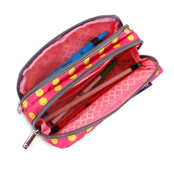 pencil case with buttons