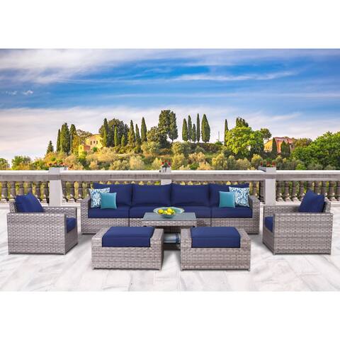 Kensington 9 Piece Olefin Conversation Set