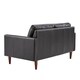Shawna Black Button Tufted Leather Gel Sofa by iNSPIRE Q Modern - Thumbnail 4