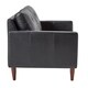 Shawna Black Button Tufted Leather Gel Sofa by iNSPIRE Q Modern - Thumbnail 3