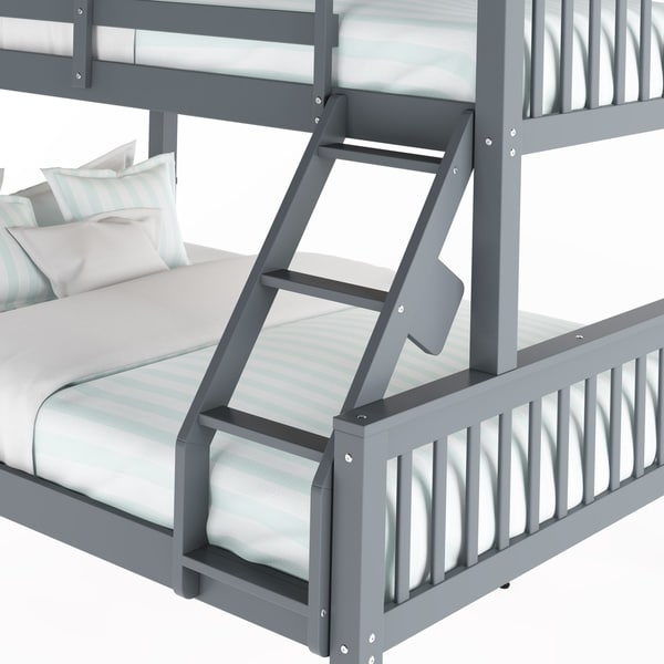 single over double bunk bed with stairs