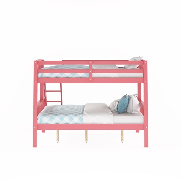 double and single bunk bed with mattresses