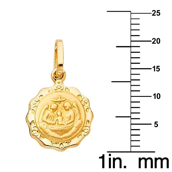 DiamondJewelryNY 14kt Gold Filled St Jude Pendant