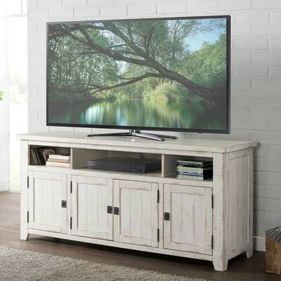 Nantucket White TV Stand by Martin Svensson Home - 65 inches