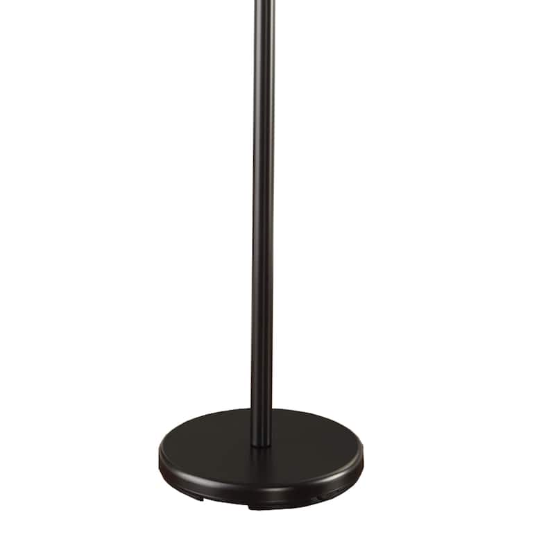Shiny Twig Style Metal Coat Rack, Black