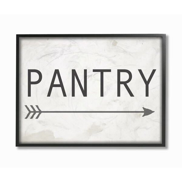 Stupell Industries Pantry Sign with Arrow Wall Art