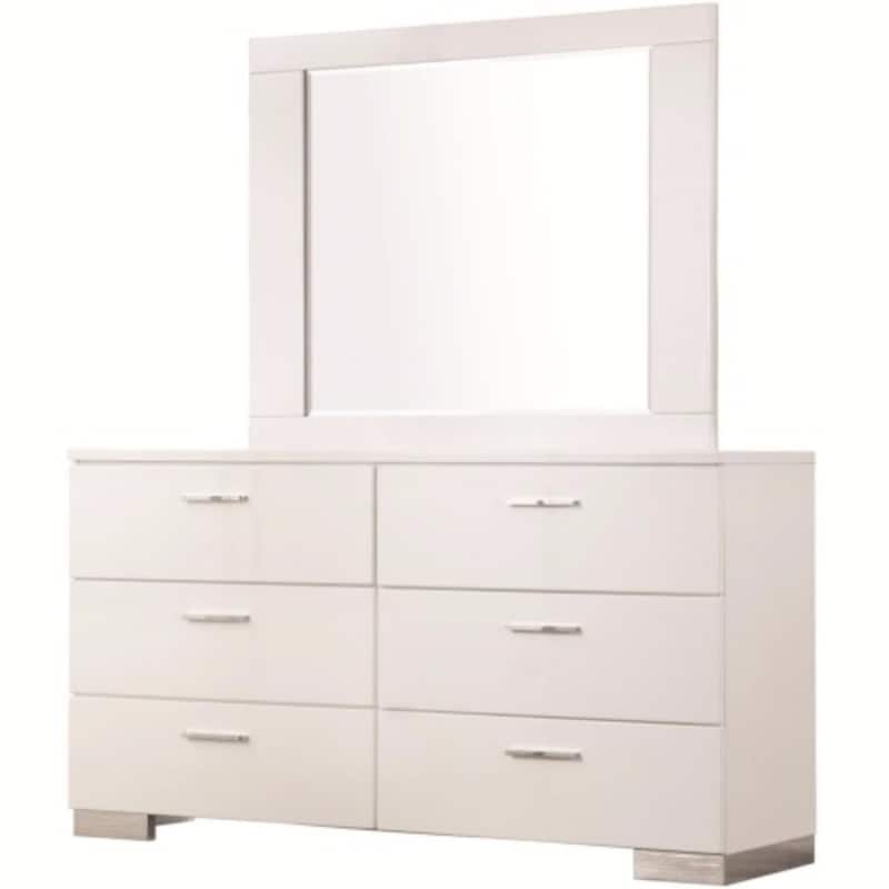 Alluring Wooden Dresser, White