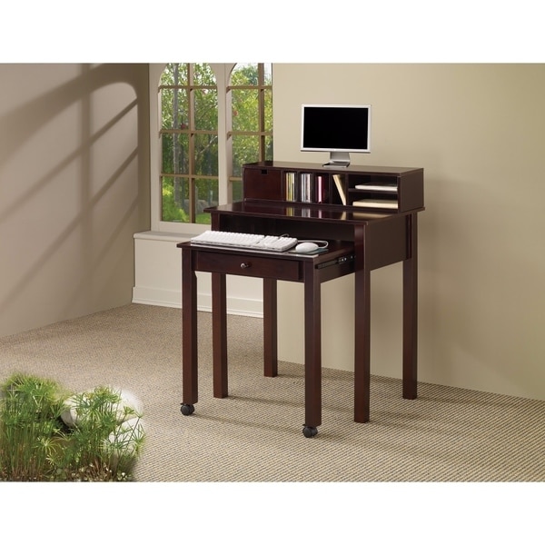 Traditional Wooden Writing Desk, Brown