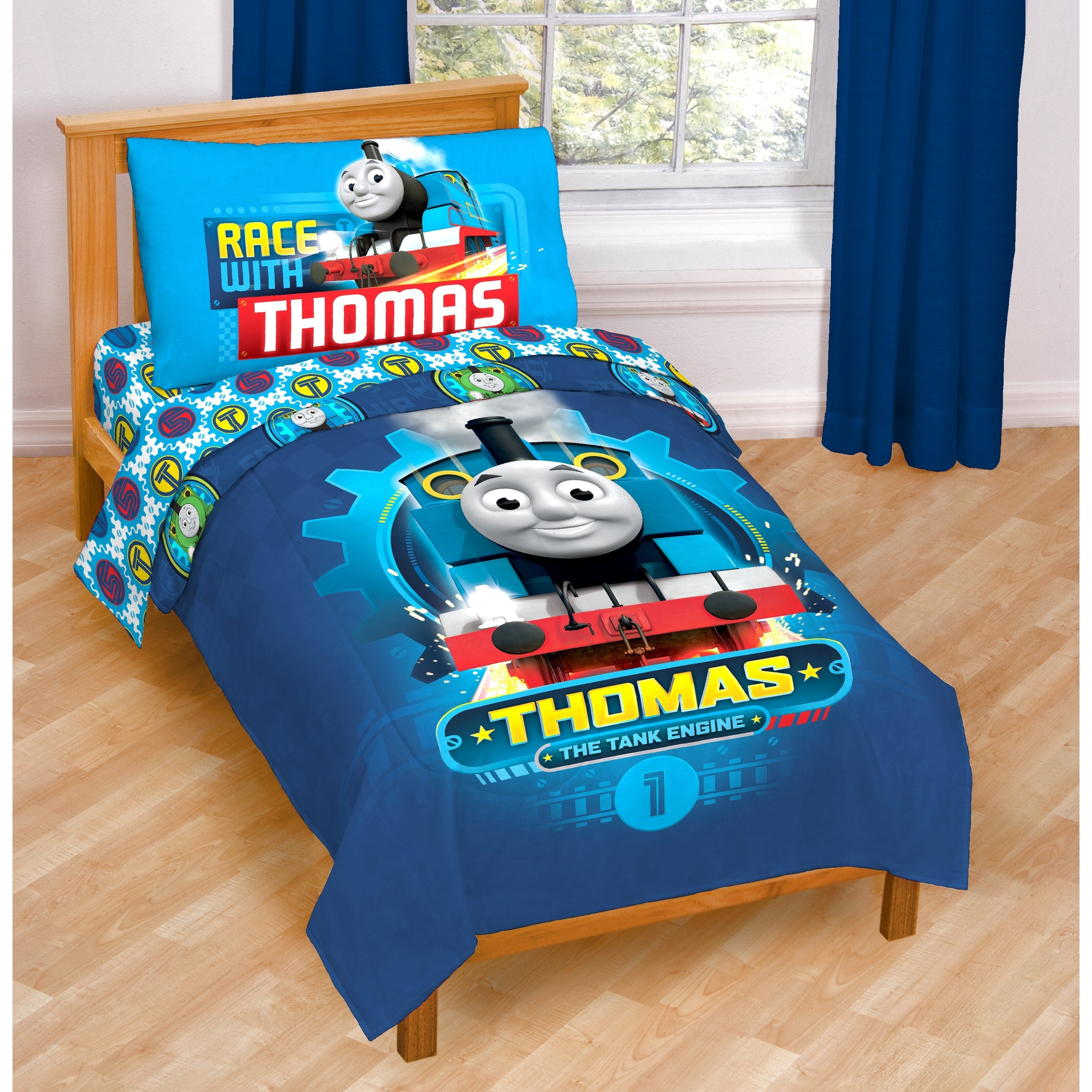 Ideal To Match Thomas The Tank Duvets & Wallpaper. Thomas The Tank Lampshades 