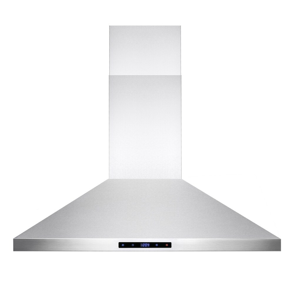 AKDY  RH0197 36" Stainless Steel Kitchen Wall Mount Range Hood with Touch Screen Display