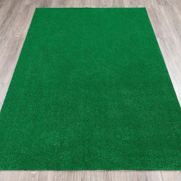 Shop Garden Grass Indoor Outdoor Green Artificial Turf Runner Rug