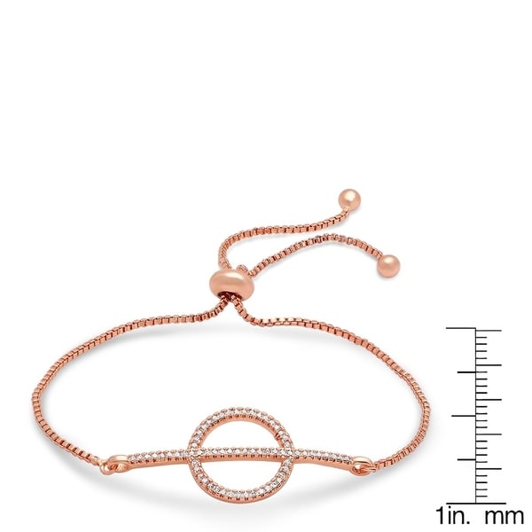 bracelet with circle and line through it