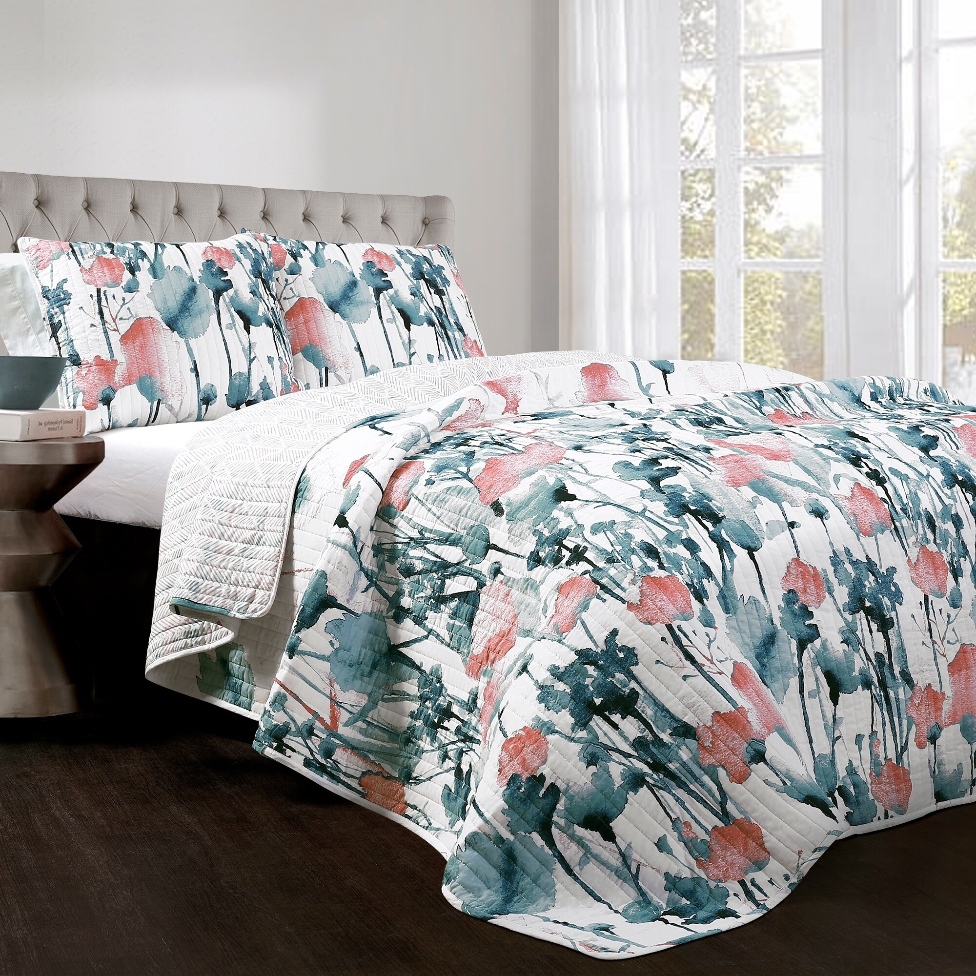 Elena Floral Quilt Cover Set