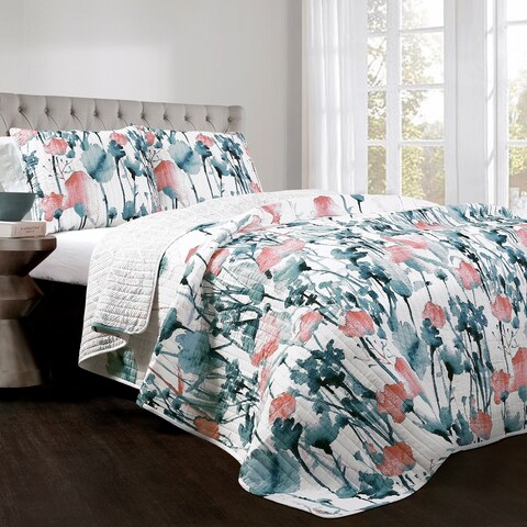 The Curated Nomad Luminet Flora 3-piece Quilt Set