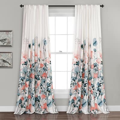 The Curated Nomad Luminet Flora Room Darkening Window Curtain Panel Pair
