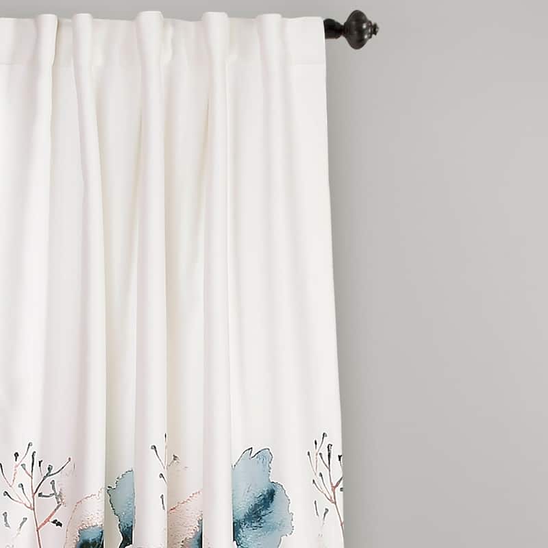 The Curated Nomad Luminet Flora Room Darkening Window Curtain Panel Pair