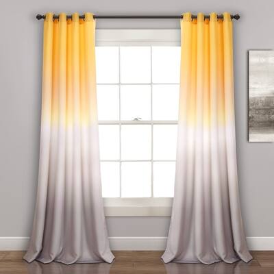 Buy Yellow Ombre Curtains Drapes Online At Overstock Our Best