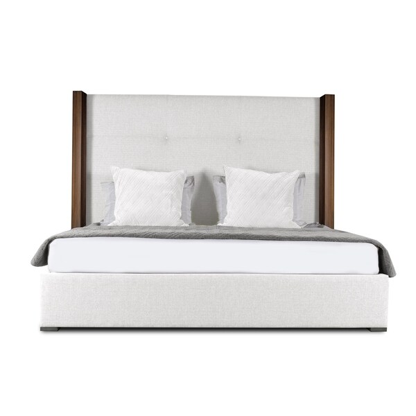 Scarlett Simple Tufted High Height King Size Bed White Free Scarlett Simple Tufted High Height King Size Bed White