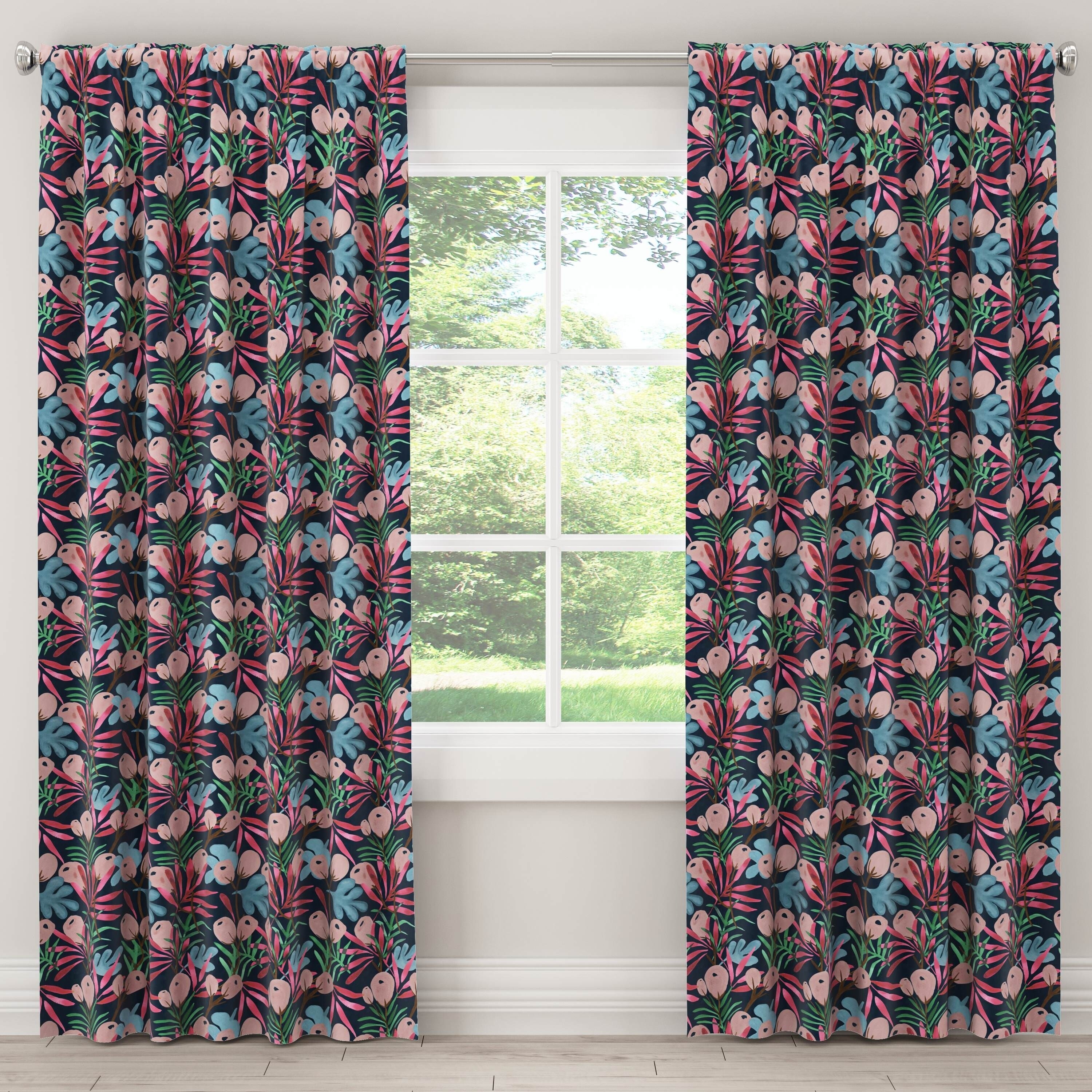 Shop Skyline Blackout Curtain In Capricorn Floral Tropical Free