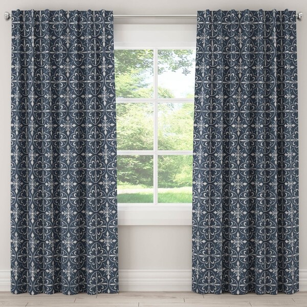 Skyline Unlined Curtain in Paris Tile